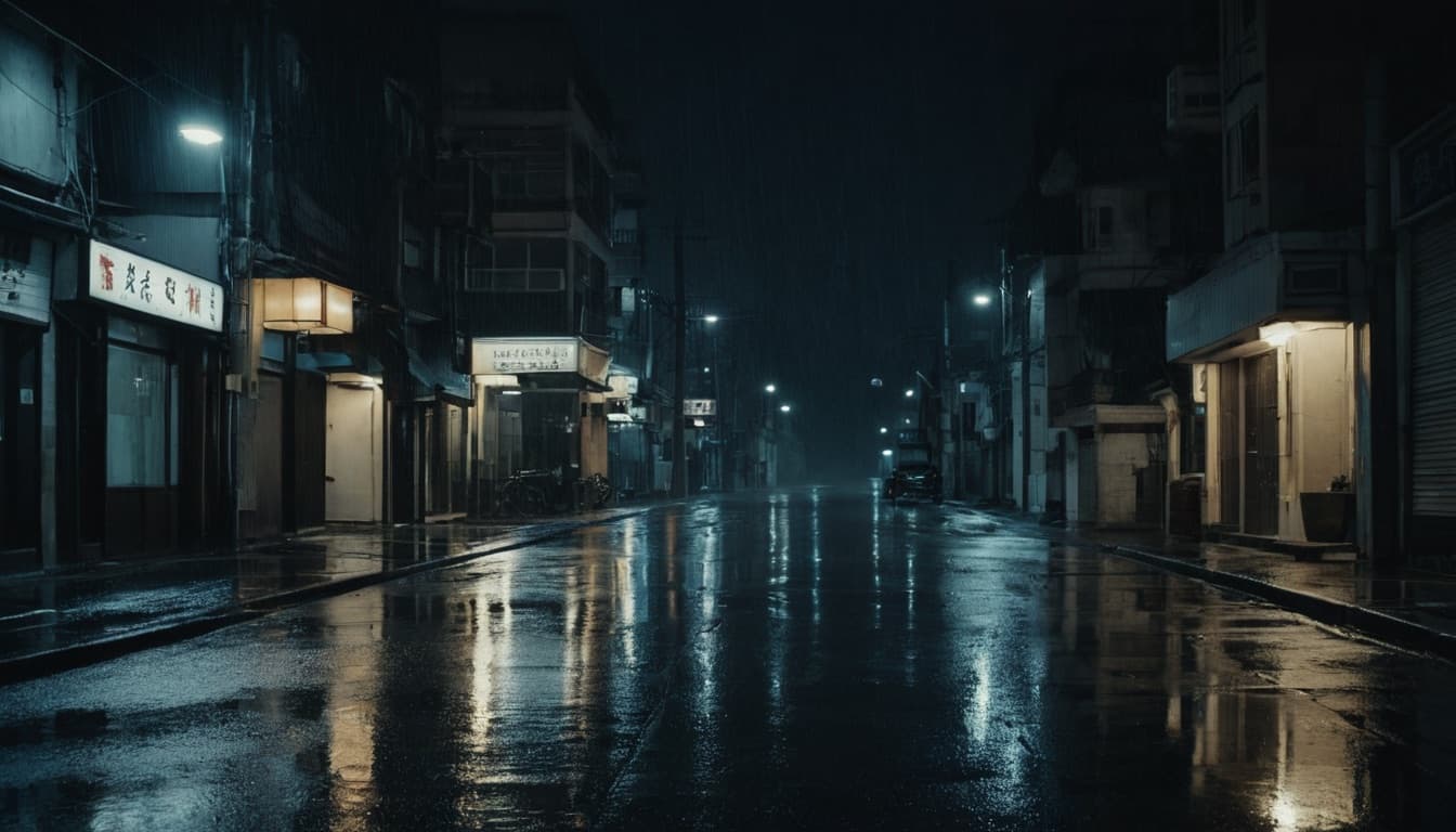 INYEON — 밤 거리, 호텔 창 너머